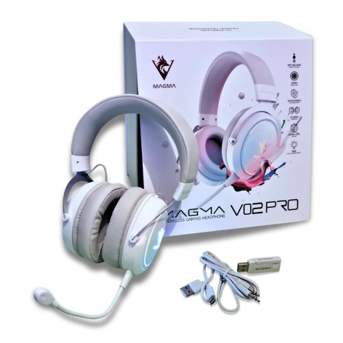 CASQUE MAGMA V02 7.1 WIRELESS RGB WHITE
