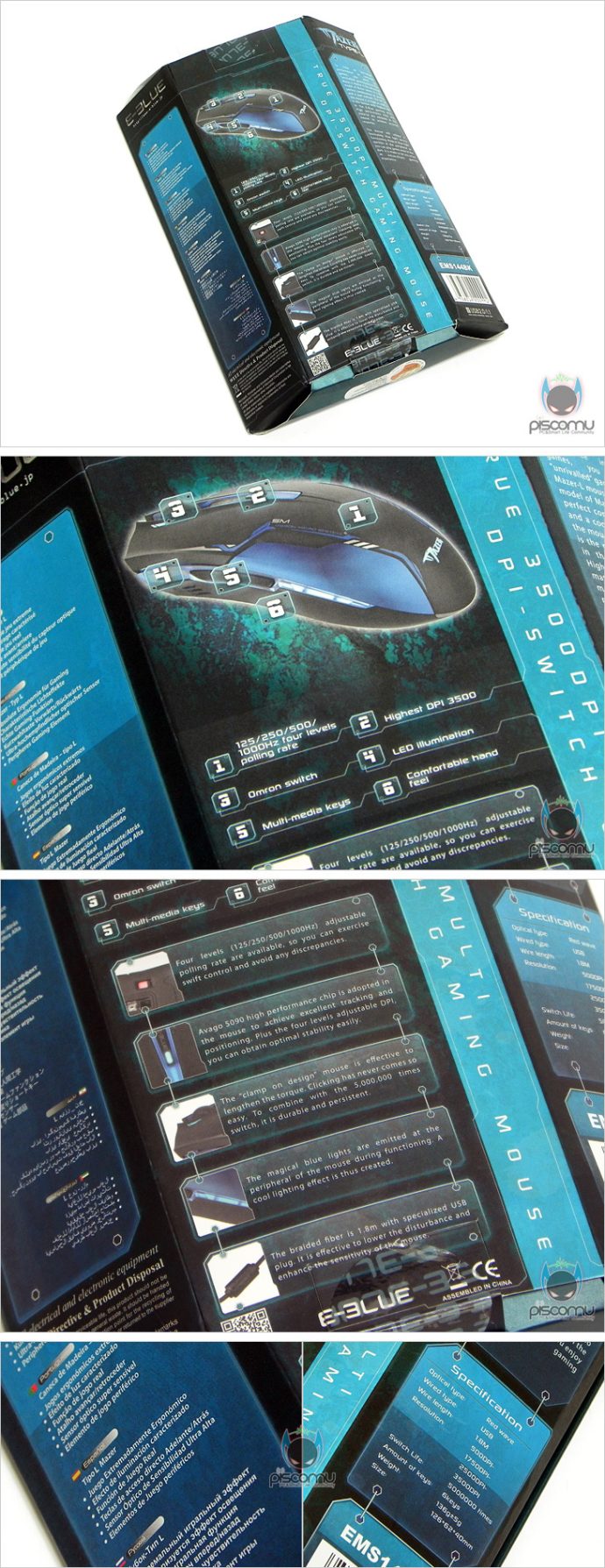 Souris E-Blue Mazer Type-L Auroza EMS144 – Image 2